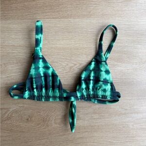 SKATIE Reggae Sonny Green Tie-Dye Bikini Top